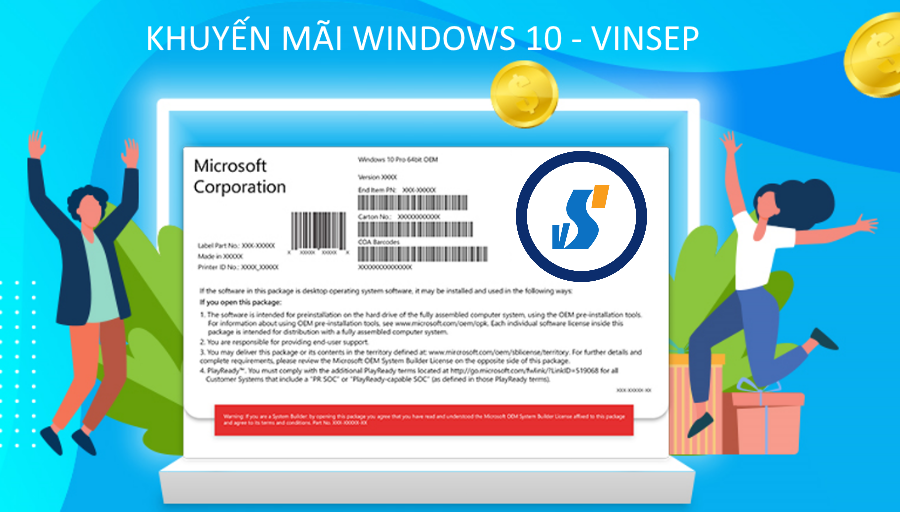Mua Windows 10 Giá Khuyến Mãi tại VinSEP